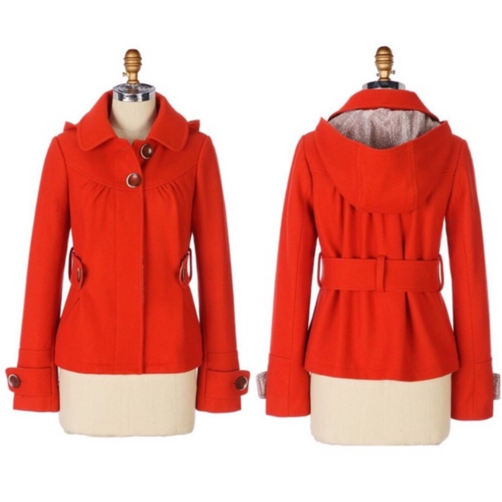 VNTG Anthro IDRA Wool Count The Stars Peacoat